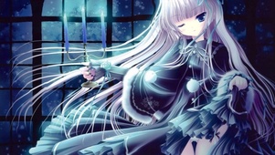 黑夜中的少女