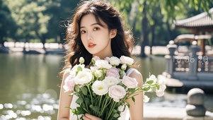 洁白鲜花