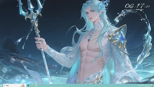 手握三叉戟的海神大祭司