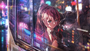 公交车的少女