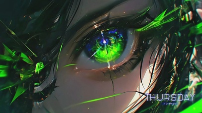 4K绝美幻彩绿眸