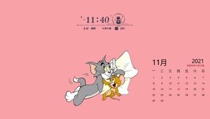 简约猫和老鼠壁纸