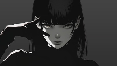 极简暗黑酷飒少女