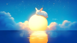 月亮上的小兔