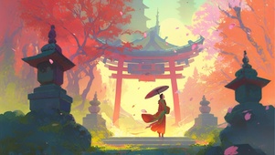 漫天红叶