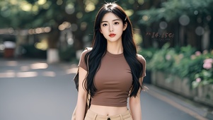 纯欲日韩街头美女