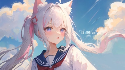 4K清纯可爱JK制服猫耳少女