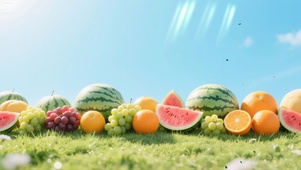 清新夏日水果