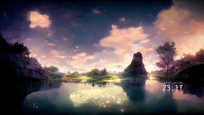 4k 唯美梦幻仙境星空