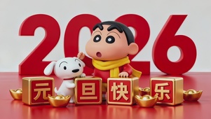 2026节日快乐小新