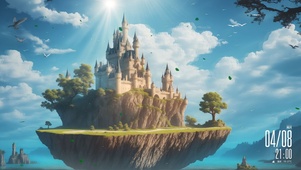 4k浮空城堡