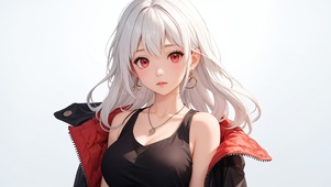 4K白发少女