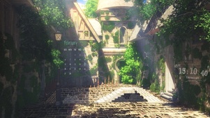 阳光四溢的绿色遗迹