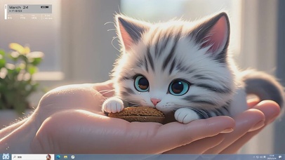 手心的猫咪