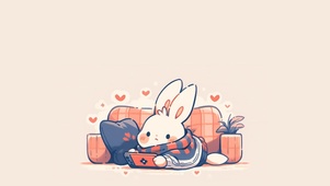 可爱兔兔居家