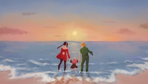 spy family 海边度假