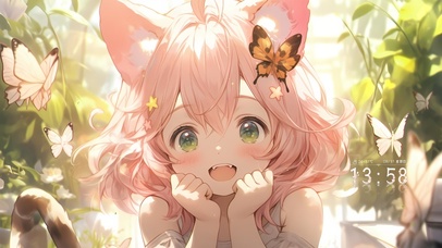 可爱星星眼女孩