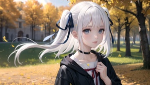 秋天可爱少女