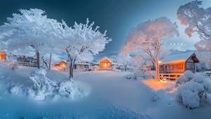 唯美的雪景
