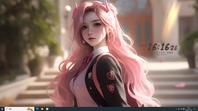 甜美气质学院女孩