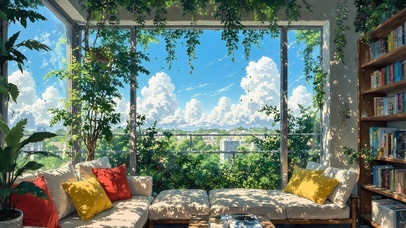 最美的阳台一角