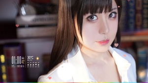 清纯齐刘海美女【4K】