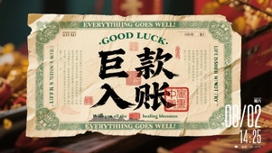 巨款入账
