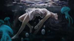 落水少女