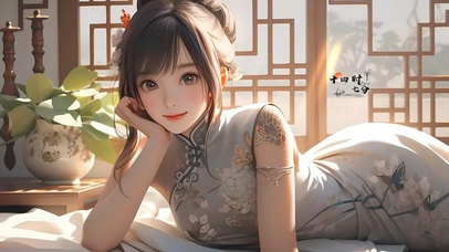古风旗袍女孩