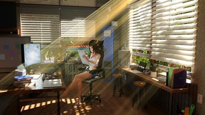 少女的办公房间