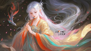 仙女祈福连年有余