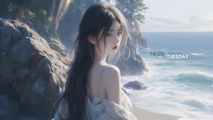 海边可爱姐姐