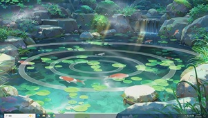 鲤戏清池-桌面主题