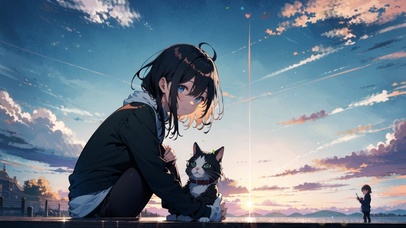 海边少女猫猫