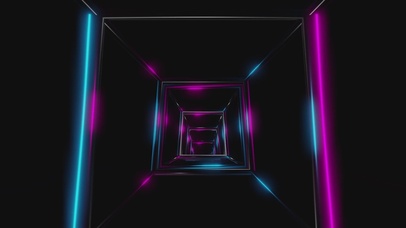 炫彩蓝紫科技时空隧道虫洞