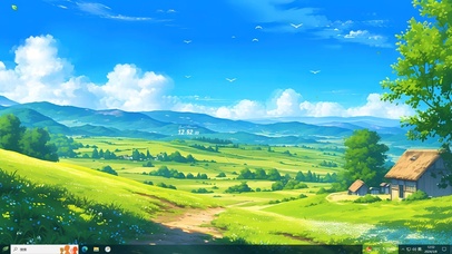 4K春天乡村田野小路主题