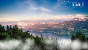 青山绿色
