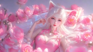 鲜花精灵女孩