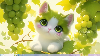 葡萄树下猫咪