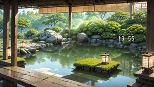 4K护眼庭院