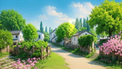 4k夏日乡村小路