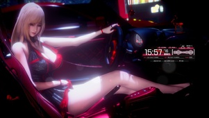动感汽车美女