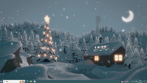 治愈雪夜小屋—【主题桌面】