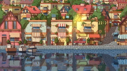 唯美治愈江边小镇