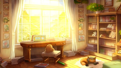 温暖的书房阳光