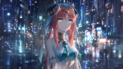 雪墨壁纸丨妮露丨雨寂孤身丨