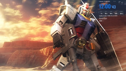 4K超清蓝天下的高达