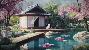 治愈园林风景