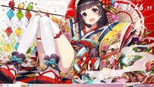 和服公主  可爱少女 短腿袜