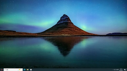 极光湖畔主题桌面